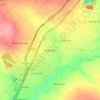 Meyerton topographic map, elevation, terrain
