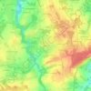 Bellevue topographic map, elevation, terrain