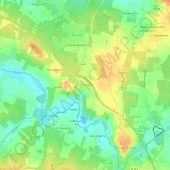 L'Homois topographic map, elevation, terrain