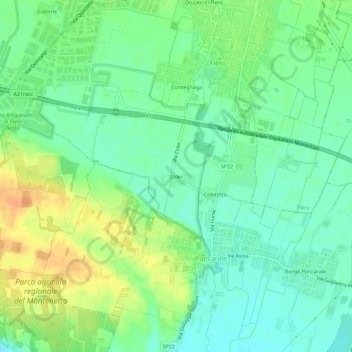 Coler topographic map, elevation, terrain