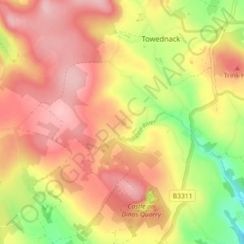 Georgia topographic map, elevation, terrain