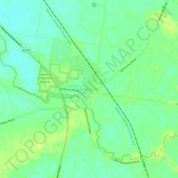 Glenorchy topographic map, elevation, terrain