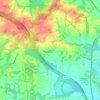 Oak Hill topographic map, elevation, terrain