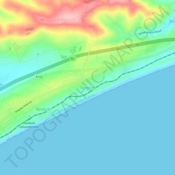 Tergniet topographic map, elevation, terrain