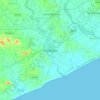 Srikakulam topographic map, elevation, terrain