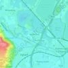 Hythe End topographic map, elevation, terrain