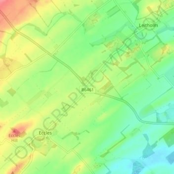 Orange Lane topographic map, elevation, terrain