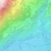 Erde topographic map, elevation, terrain