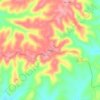 Rueter topographic map, elevation, terrain