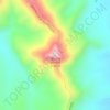 Mount Morkel topographic map, elevation, terrain