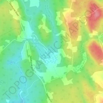 Texas Lake Pool topographic map, elevation, terrain
