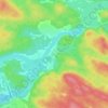 Tee Lake topographic map, elevation, terrain