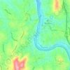 Craggy topographic map, elevation, terrain