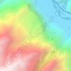 Huchuy qosqo topographic map, elevation, terrain