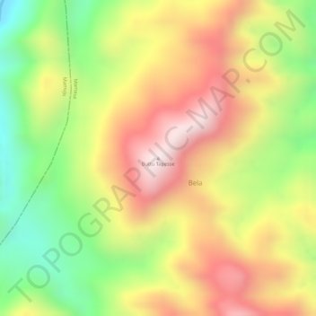 Buttu Tapesse topographic map, elevation, terrain