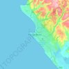 Pointe-Noire topographic map, elevation, terrain