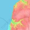 Le Presbytère topographic map, elevation, terrain