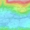 Rosette topographic map, elevation, terrain