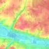 Pièce des Mûriers topographic map, elevation, terrain