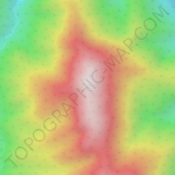 Biri Rante topographic map, elevation, terrain
