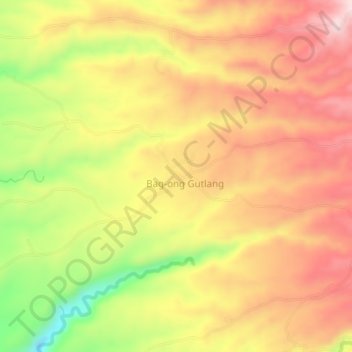 Simata topographic map, elevation, terrain
