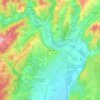 Aubenas topographic map, elevation, terrain