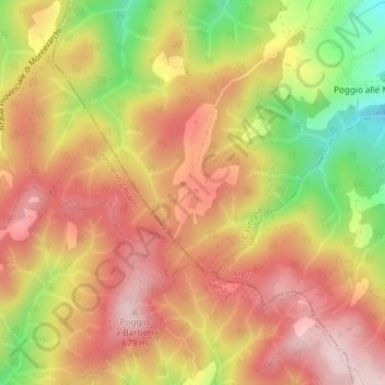 Sereto topographic map, elevation, terrain