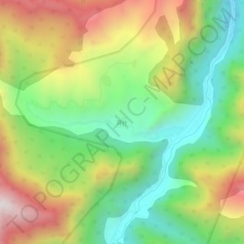 Heye topographic map, elevation, terrain