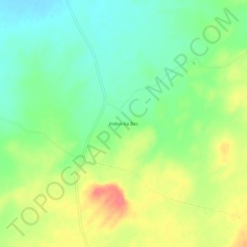 Indon Ka Bas topographic map, elevation, terrain