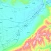 定襄县 topographic map, elevation, terrain