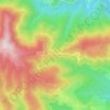 La Rochette topographic map, elevation, terrain
