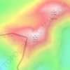 Ghent Kangri topographic map, elevation, terrain