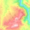 Azêvo topographic map, elevation, terrain