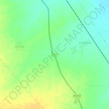 Amli topographic map, elevation, terrain