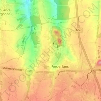 L'Arbiette topographic map, elevation, terrain