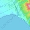 Cove Beach topographic map, elevation, terrain