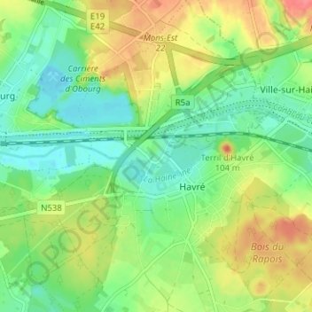 Le Coron des Anges topographic map, elevation, terrain