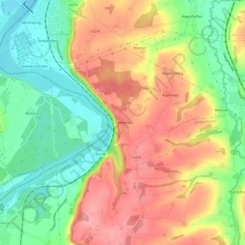 Loderleiten topographic map, elevation, terrain