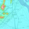 Vaddeswaram topographic map, elevation, terrain