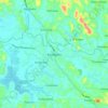 Pandalam topographic map, elevation, terrain