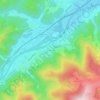 Les Bruyères topographic map, elevation, terrain