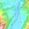 Enney topographic map, elevation, terrain