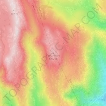 Castanheiro topographic map, elevation, terrain