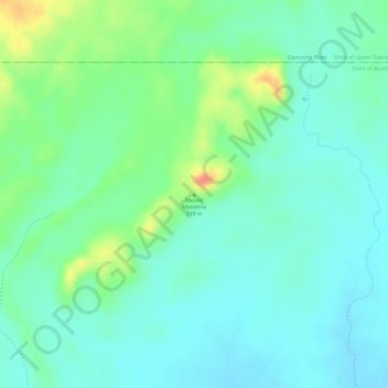 Mount Madeline topographic map, elevation, terrain