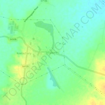 Mappedu topographic map, elevation, terrain
