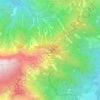 Kühwiesenkopf - Monte Prà della Vacca topographic map, elevation, terrain