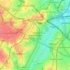 Attwood Green topographic map, elevation, terrain