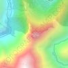 Montaña Machupicchu topographic map, elevation, terrain