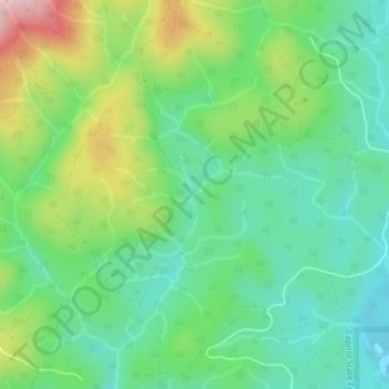 Mima Falls topographic map, elevation, terrain