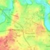 Calcott topographic map, elevation, terrain